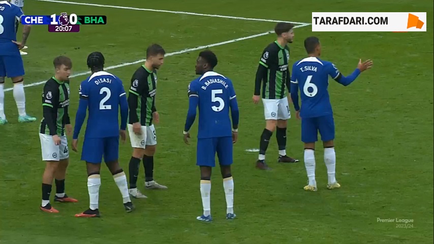 گل لیوی کولویل به برایتون (چلسی 2-0 برایتون)
