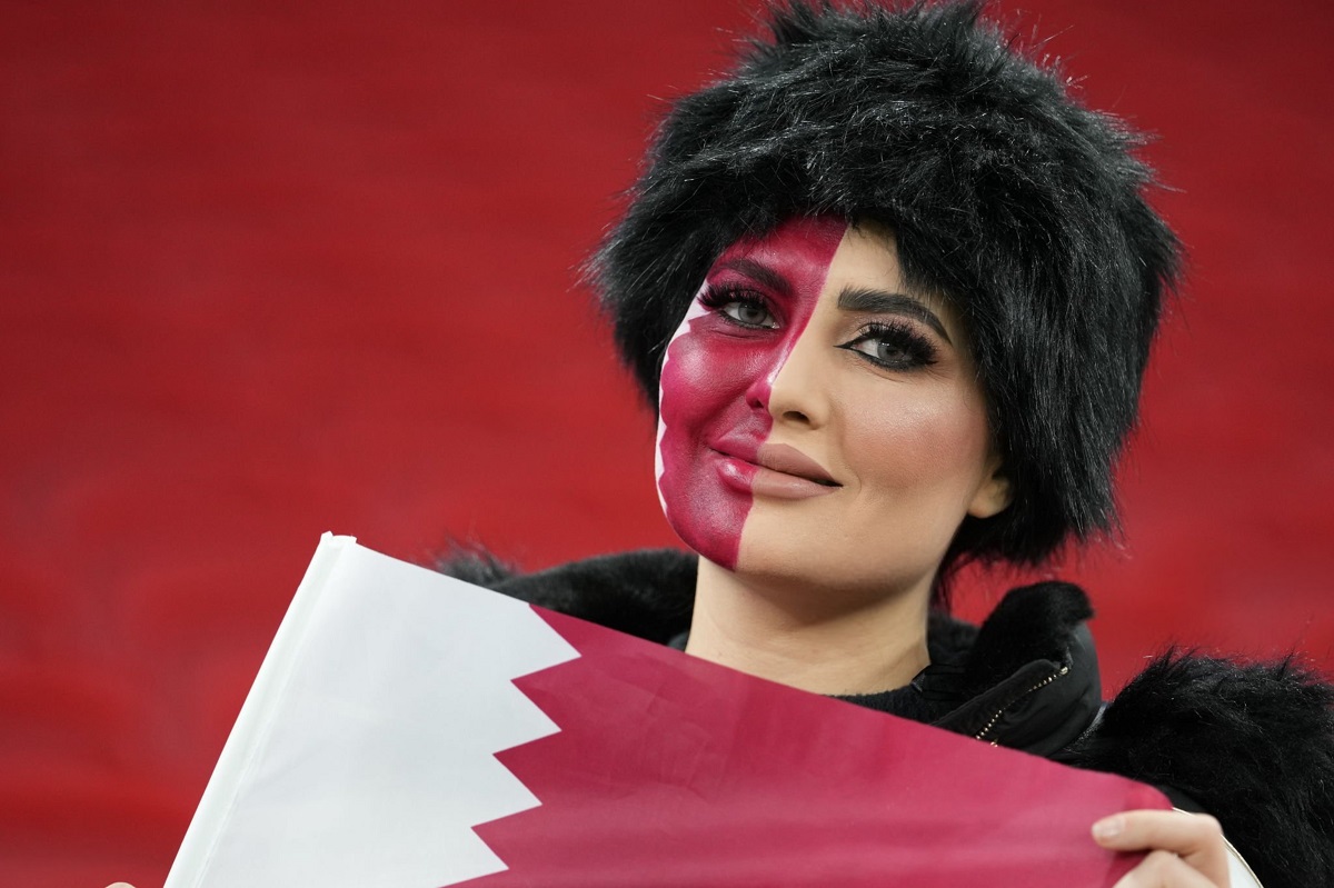 هوادار قطری در بازی با ایران