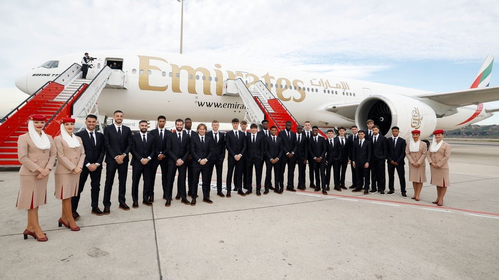 بازیکنان رئال مادرید پیش از سفر به عربستان