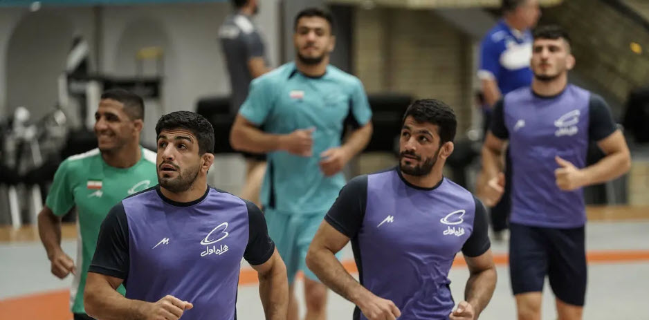 تمرینات تیم ملی کشتی آزاد ایران