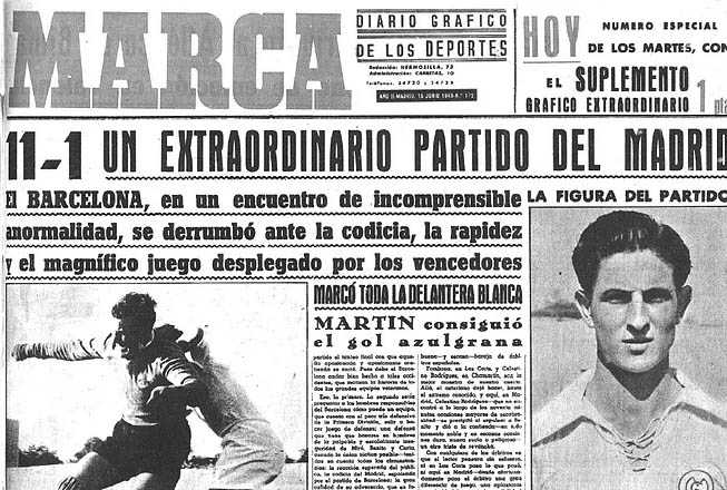 تیتر روزنامه مارکا پس از پیروزی تاریخی رئال مادرید 