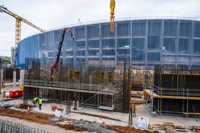 جدیدترین تصاویر از روند بازسازی ورزشگاه نیوکمپ