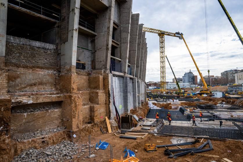 جدیدترین تصاویر از روند بازسازی ورزشگاه نیوکمپ